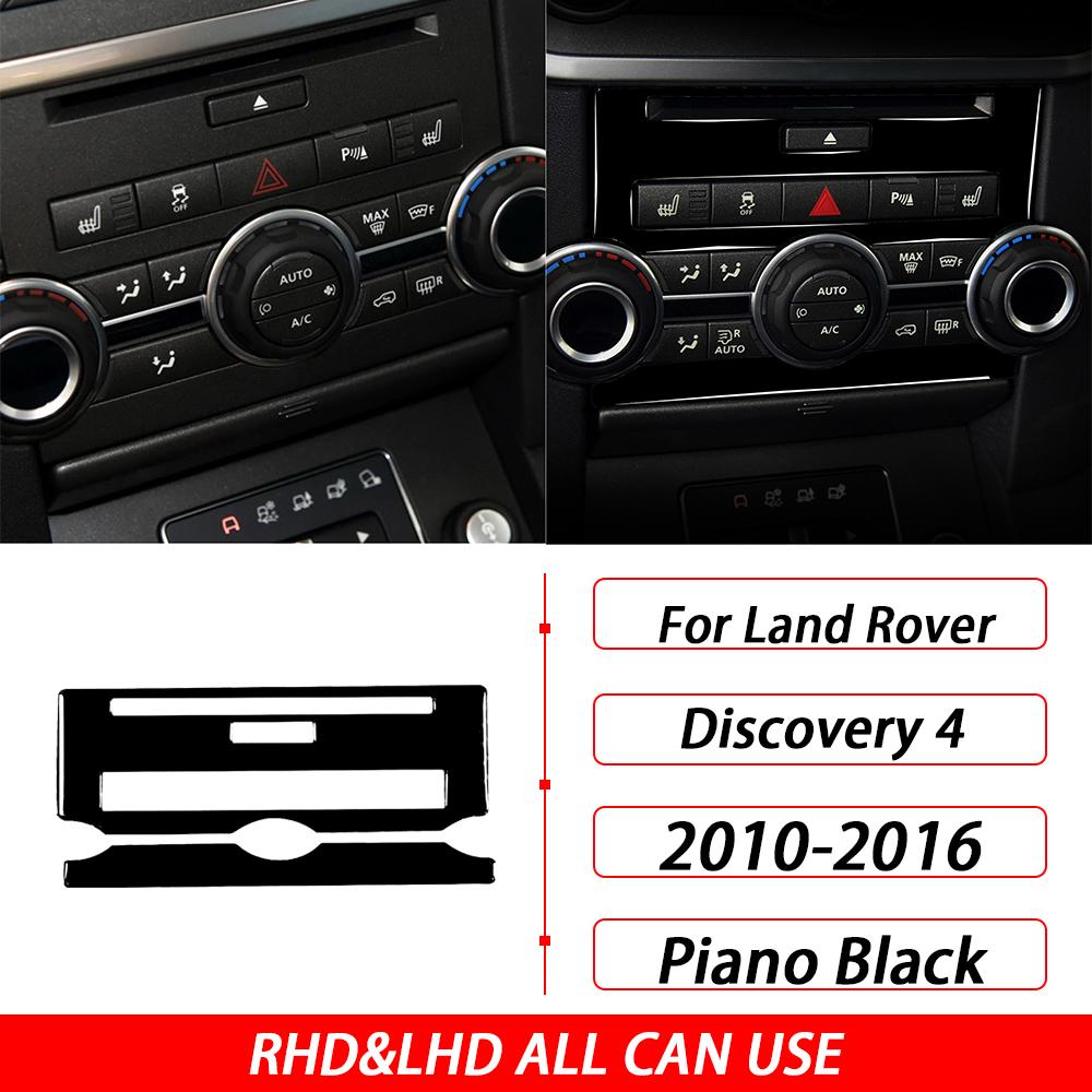 For Land Rover Discovery 4 2010-2016 Carbon Fiber Car Interior Accessories Multimedia Panel Engine Button Cover Trim Sticker