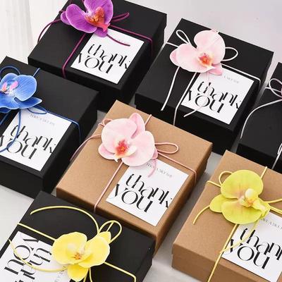 Zweiteilige Geschenkbox aus Kraftpapier - Perfekt für Geburtstage & Alltagsgeschenke