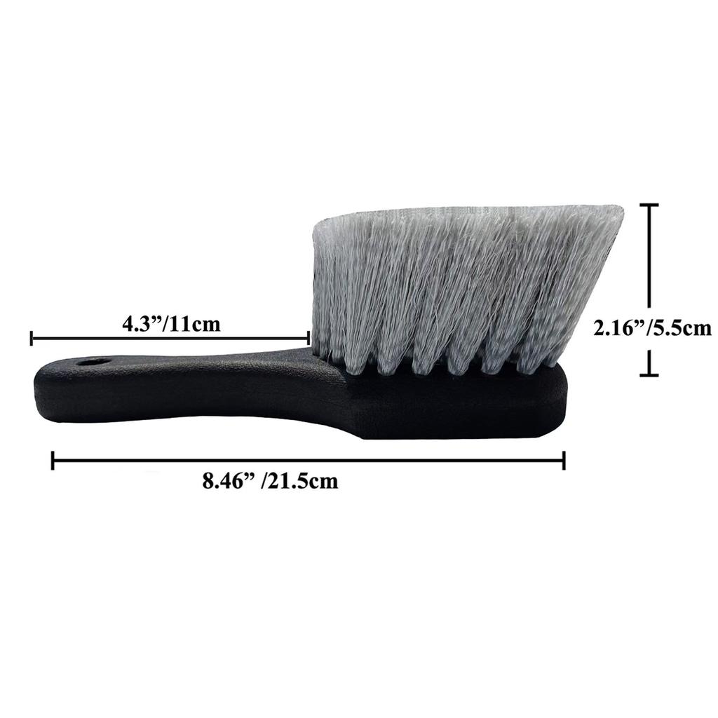 Car Wheel Cleaning Brush Detail Brush Short Handle Tire Rim Washing Brush Vehicles Cleaning Maintain Tools Auto Accessories
