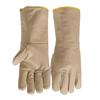 Cowhide Welding Gloves with 15cm Extended Wrist Cover for Added Protection During High Temperature Metal Fabrication