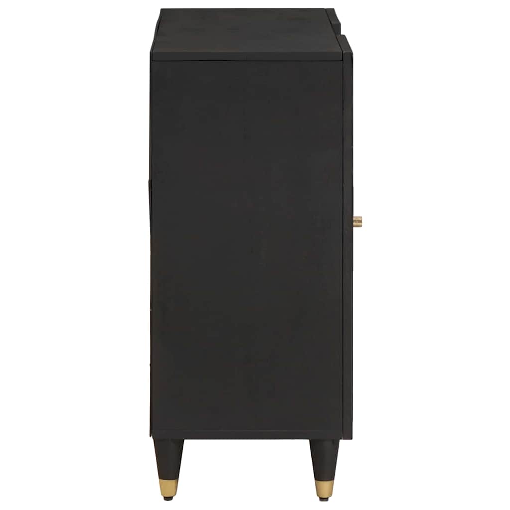 Sideboard Black 90 x 33 x 75 cm Solid Mango Wood