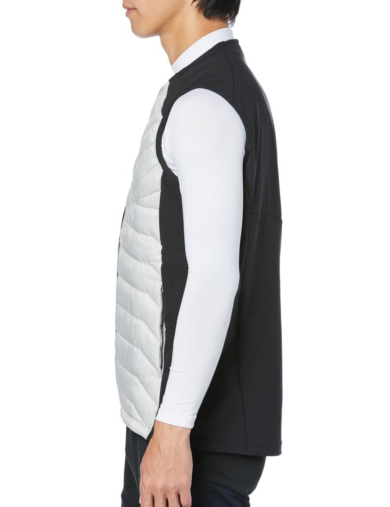 Mizuno Techfill Hybrid Training Cold Moonstruck 3XL Vest, Protection, Moisture-Wicking, Heat-Retaining, Washable, 32MEA537, Gray,
