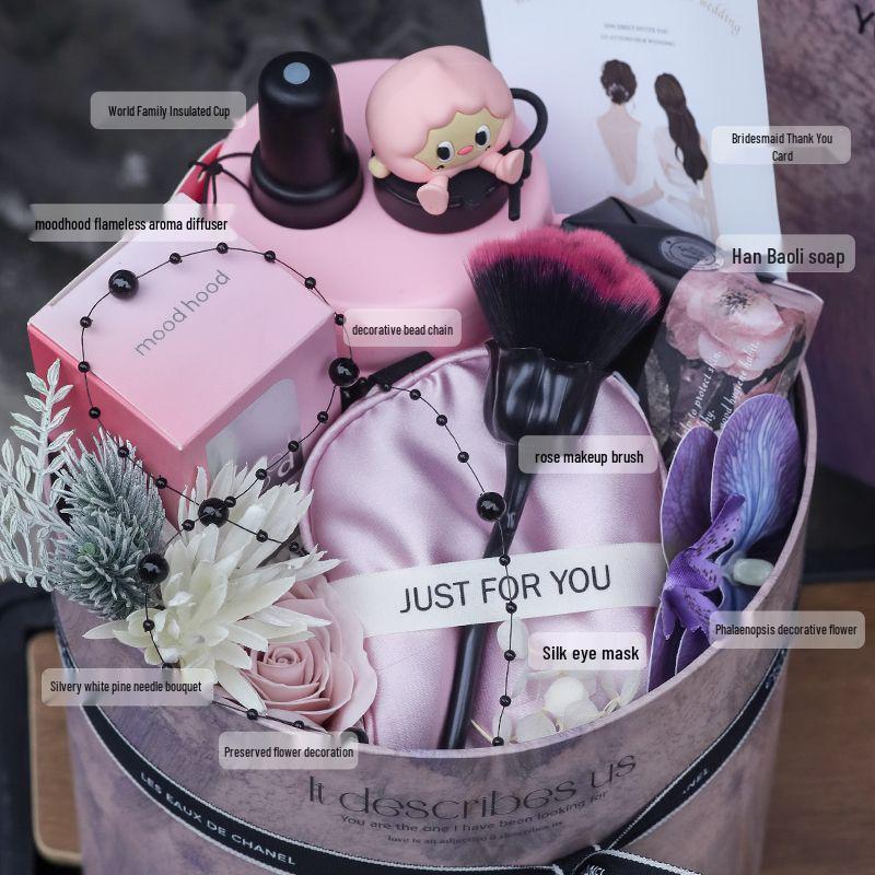 Purple Bridesmaid Gift Set: High-End Hug Bucket Box for Girls
