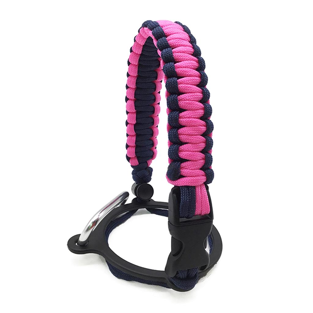 Trinkflaschenriemen Paracord Trinkflaschen-Tragegriff mit Sicherheitsringen und Karabiner für Hydro Flask Weithalsflasche
