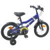 Bicicleta Infantil 16 Polegadas para Idades 4 6 Azul e Branco