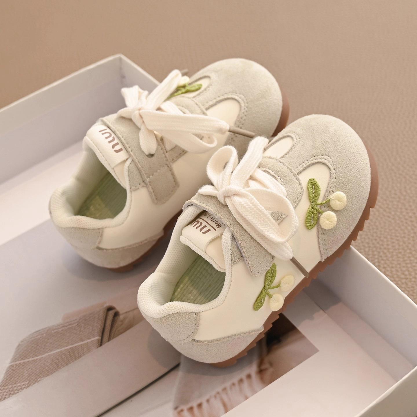 

Спортивная обувь для девочек, модные детские тренировочные кроссовки, новые весенне-осенние повседневные кроссовки на мягкой подошве для малышек, кроссовки для малышей 23Inner Length14.5cm