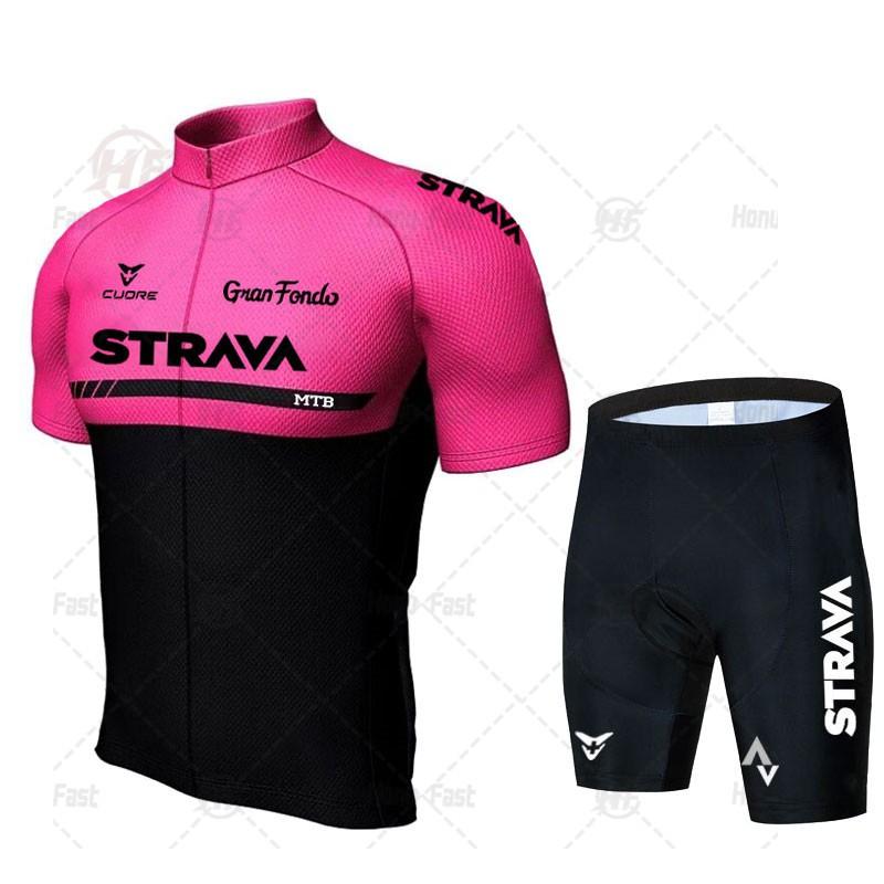 Men Women Cycling Jersey Short Sleeve Mountain Bike Apparel Set Breathable Performance Wear