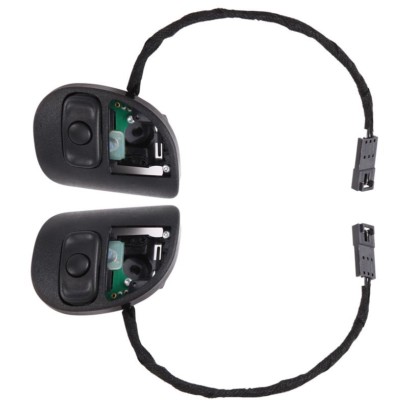 Precise Radio Control Switch Steering Wheel Control Switch For Dodge Chrysler 14-24 Black RightLeft