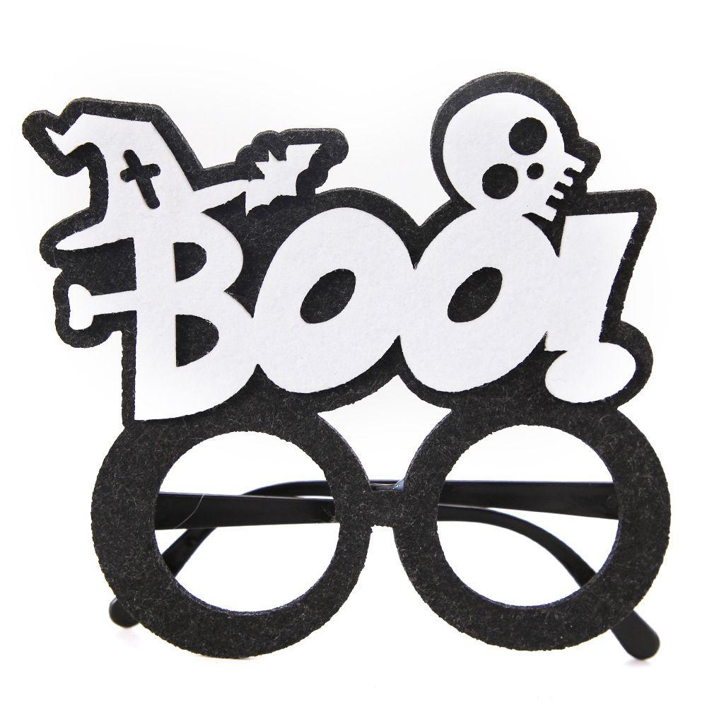 Skull Head Eyeglasses Frames Cobweb Ghost Halloween Decoration Glasses Pumpkin Halloween Dress Up