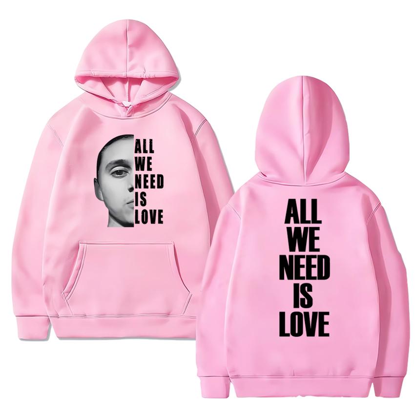 Singer Canserbero All We Need Is Love Song Double Sided print Hoodie Men women hip hop punk streetwear Unisex Fleece Sweatshirt