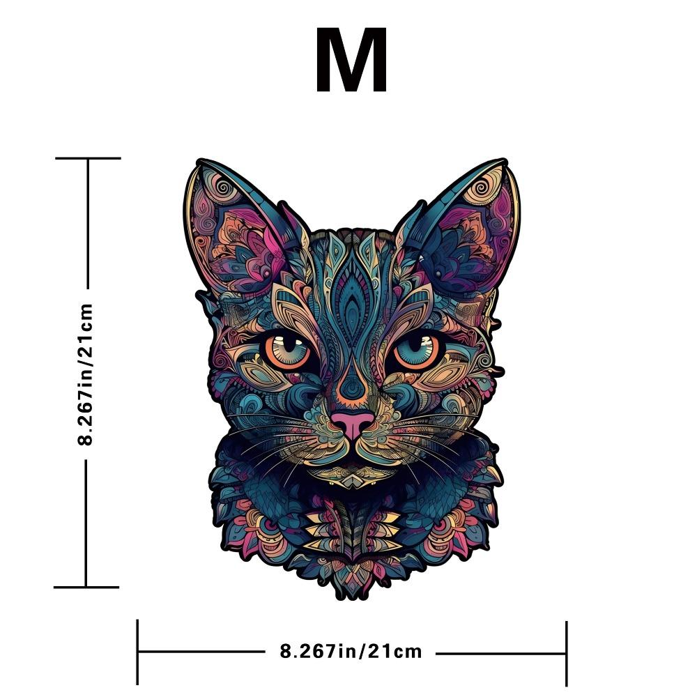 108/178 Pcs Challenging Cat Jigsaw Puzzle 2 Size Animal Shape Puzzles Cat Shape Puzzle  Table Games