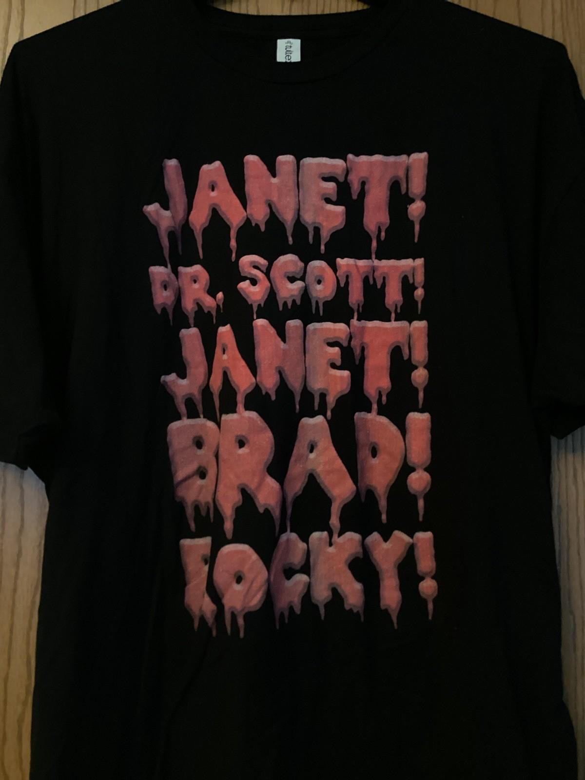 Rocky Horror Picture Show - “Janet! - Dr. Scott! - Brad! - Rocky!” - Black/XXXL L