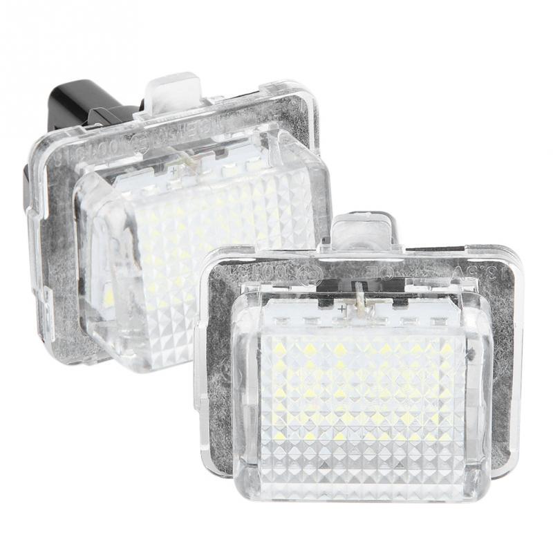 2Pcs High Quality Abs Car License Plate Led Light Lamp For