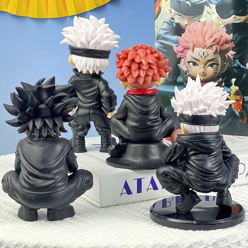 Jujutsu Kaisen: Gojo Satoru Itadori Yuji Fushiguro Megumi Action Figure Model Cool Statue Car Chassis Ornament Toys Boy Gifts