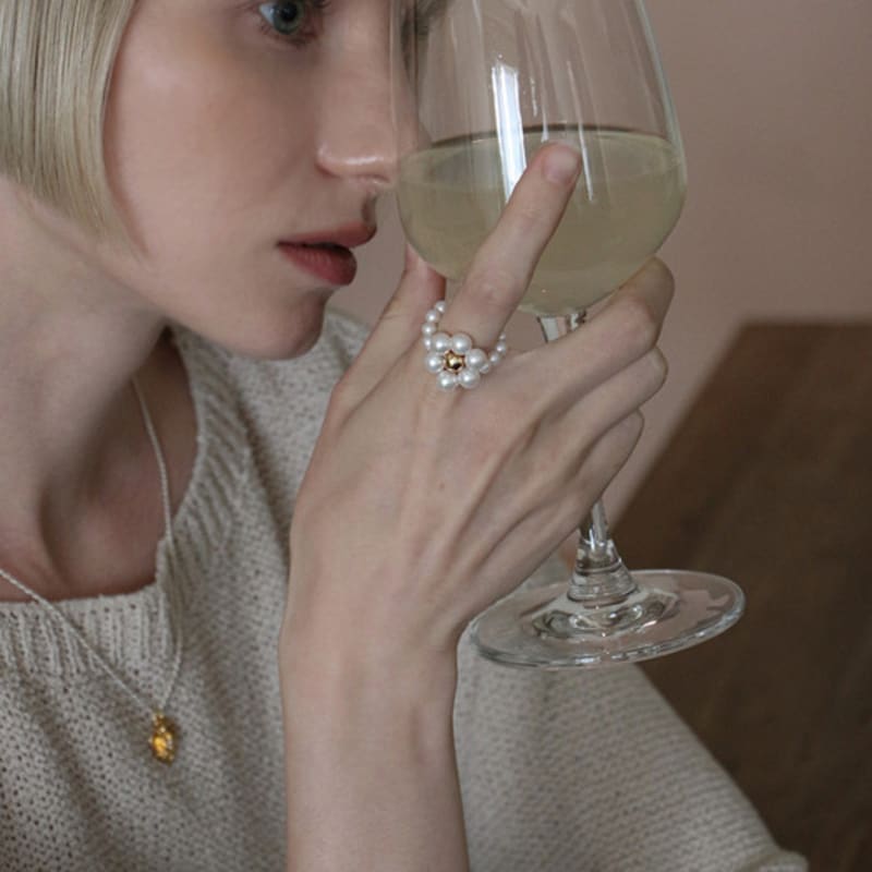 EIGHTMORE Silver925 Flower Pearl Ring