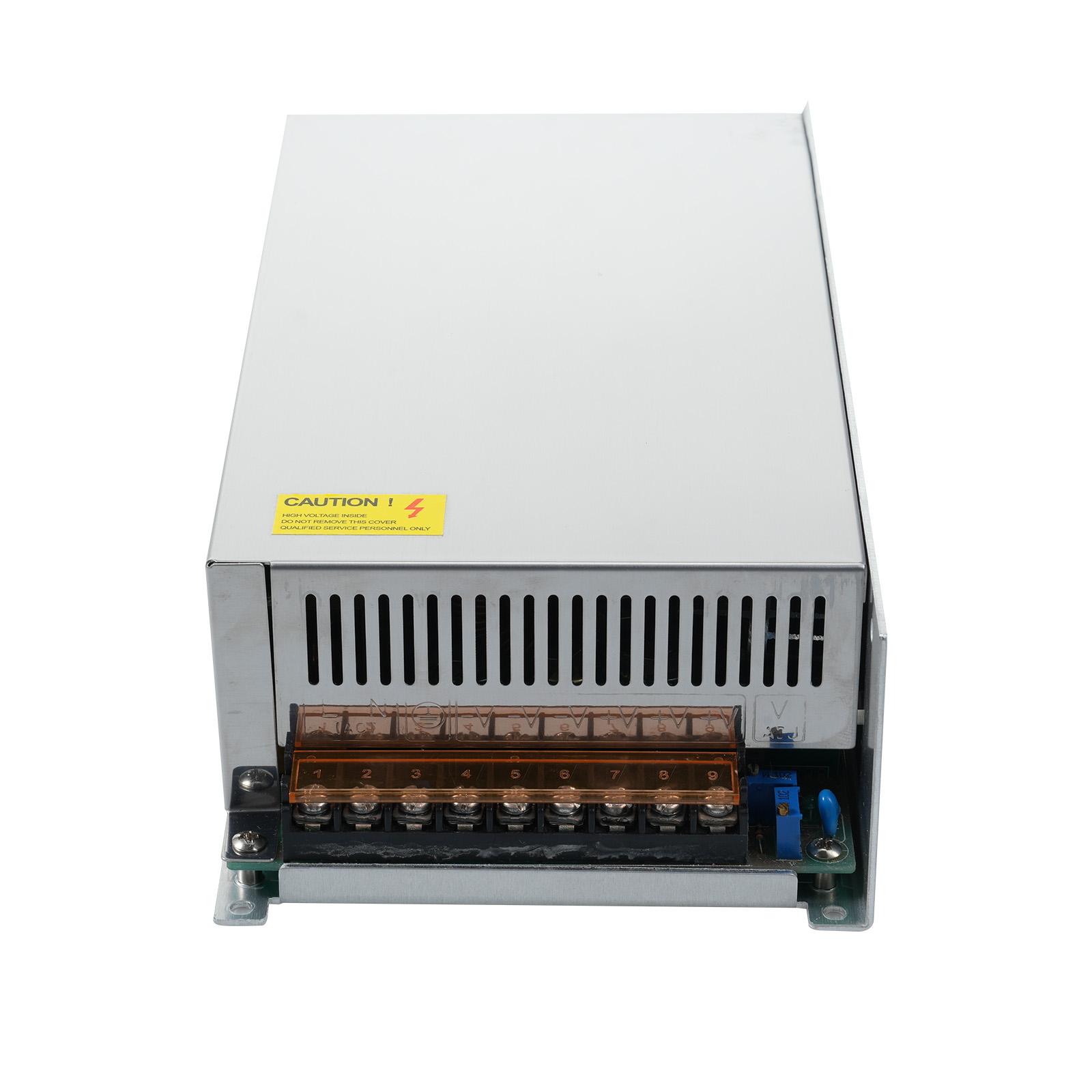 

Імпульсне джерело живлення DC 24V 50A 1200W Адаптер живлення Трансформатор напруги Перемикач AC 110V/220V на DC срібний
