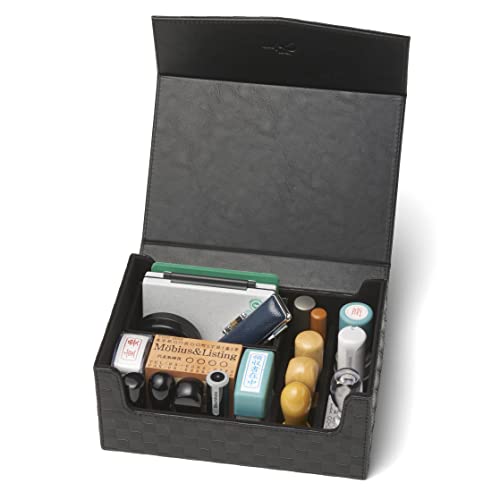 

Möbius [Large-Size Corporate Seal Case Series with Checkered Pattern] Seal Case, Rubber Stamp Case, Stamp Box, Corporate Seal Case (For Registered Sea