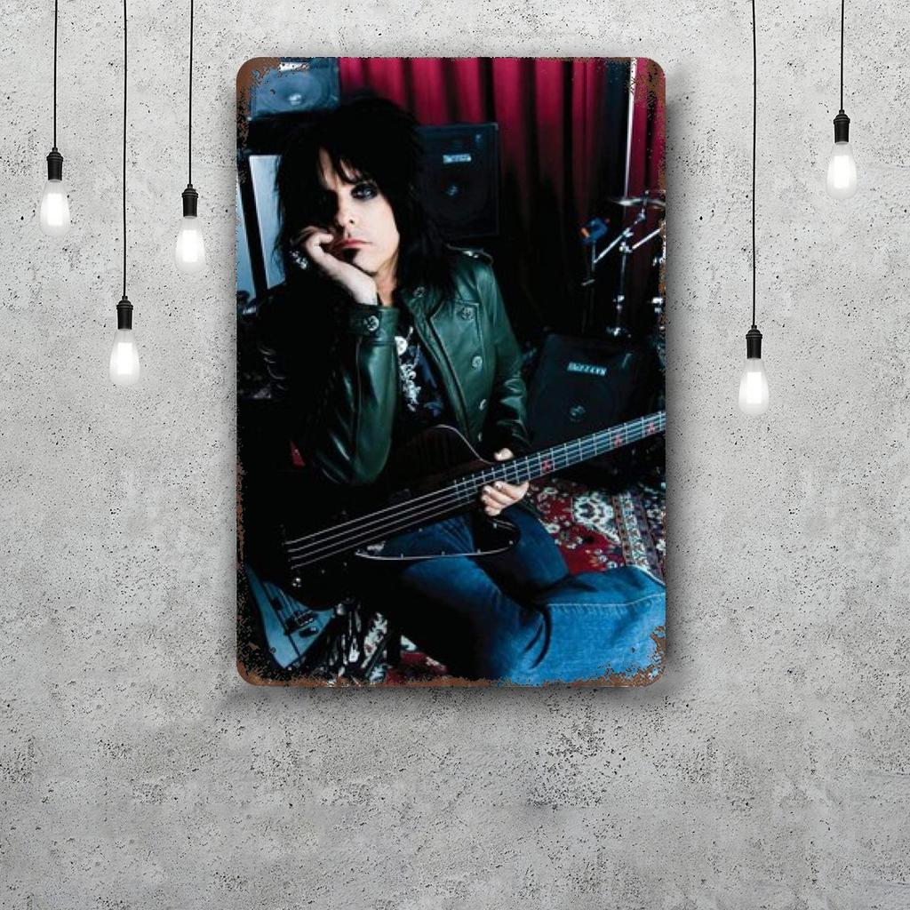 Nikki Sixx Vintage Tin Sign Home Decor Wall Decor Art Wall Mural Room Decoration Decor Retro Metal Sign Plate Bar Posters
