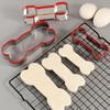 3Pcs/Set Cookie Cutter 430 Stainless Steel + PVC Sandwich Cutting Mold (BPA Free, No FDA)