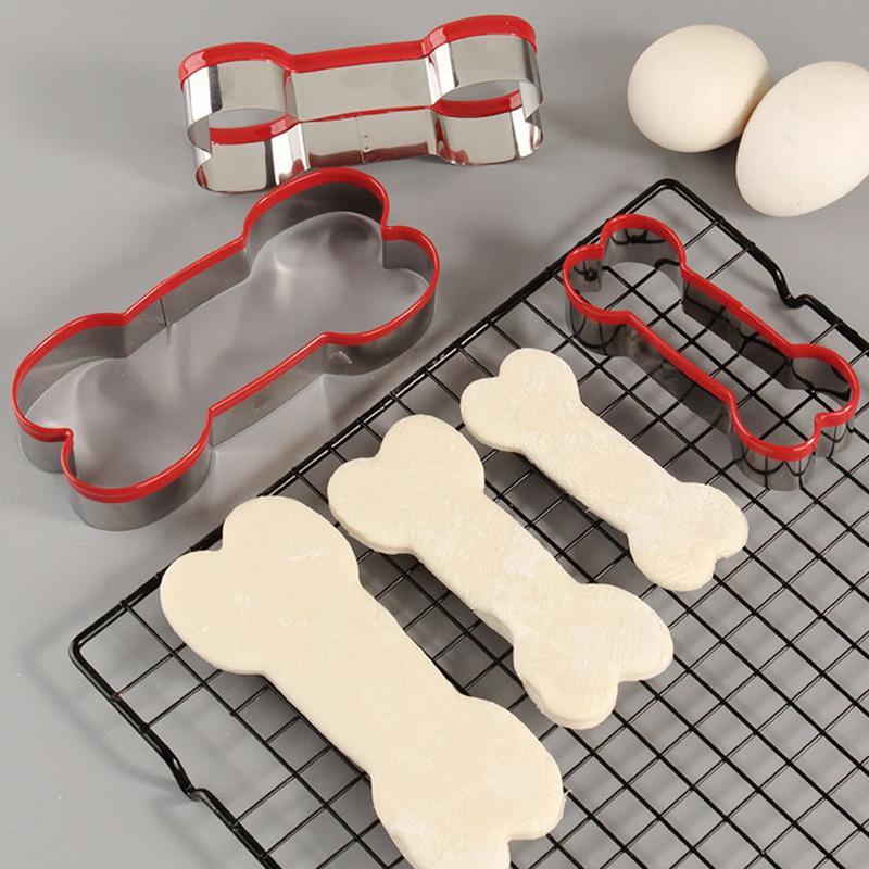 3Pcs/Set Cookie Cutter 430 Stainless Steel + PVC Sandwich Cutting Mold (BPA Free, No FDA)