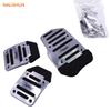 Universal Anti-Slip Aluminum Alloy Pedal Covers for Manual Transmission: Brake, Clutch, Accelerator