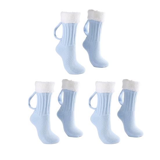 Beer Mug Socks Funny Knitted Crew Socks with Handle Men Women Autumn Winter Floor Socks for Christmas Halloween Birthday Gifts