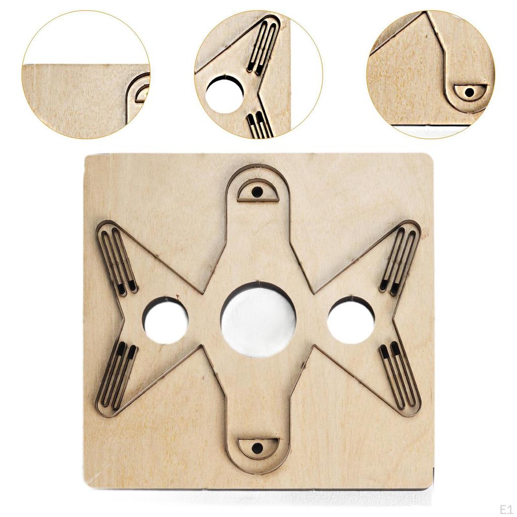 Fából készült bőr vágószerszám, kézzel készített, egyszerűen használható, hordozható vágott modell