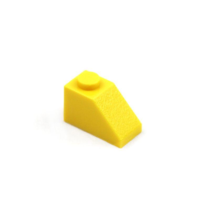 50pcs Roof Tile 1X2 Blocks With Slope 45 MOC Enlighten Building Bricks Sets Accessories Boys Toys Compatible Classic Parts 3040