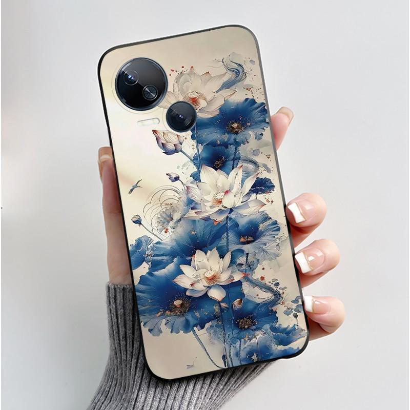 Hülle Für Tecno Spark 10 5G KI8 Handyhülle Ästhetisch Luxuriös Niedlich Cool Jungen Mädchen Schwarz Matt Weiches Silikon Rückseite TPU Schale