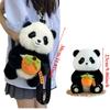 Kawaii Panda Plüsch Rucksack Niedliche Tier Plüschtier Puppe Damen Umhängetasche Pelz Weiche Schultertasche für Reise Party Weibliches Geburtstagsgeschenk
