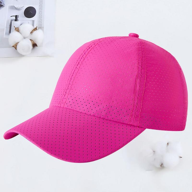 Summer laser punching breathable mesh quick drying baseball cap men's and women's leisure sun protection outdoor sun hat