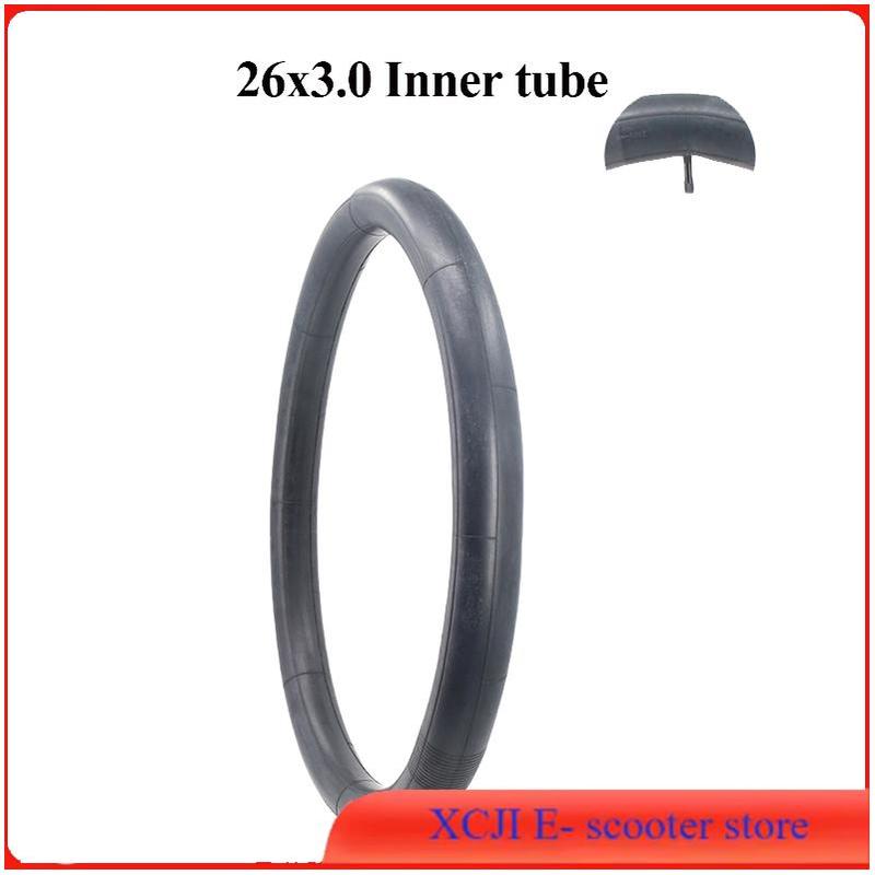 NEW  Bike Inner Tube 26inch 26x3.0 Wided Butyl Rubber Spare Tube For Snowmobiles Bicycles Replacement Inner Tube Cycling Parts