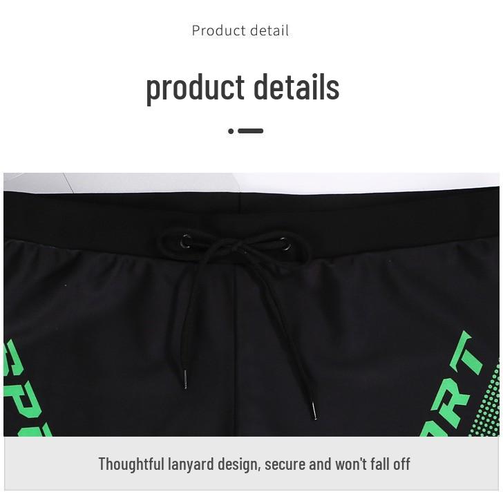 Men's Quick-Dry Square Leg Swim Trunks: Fashionable, Breathable, Plus Size, Anti-Embarrassment Swimming Gear