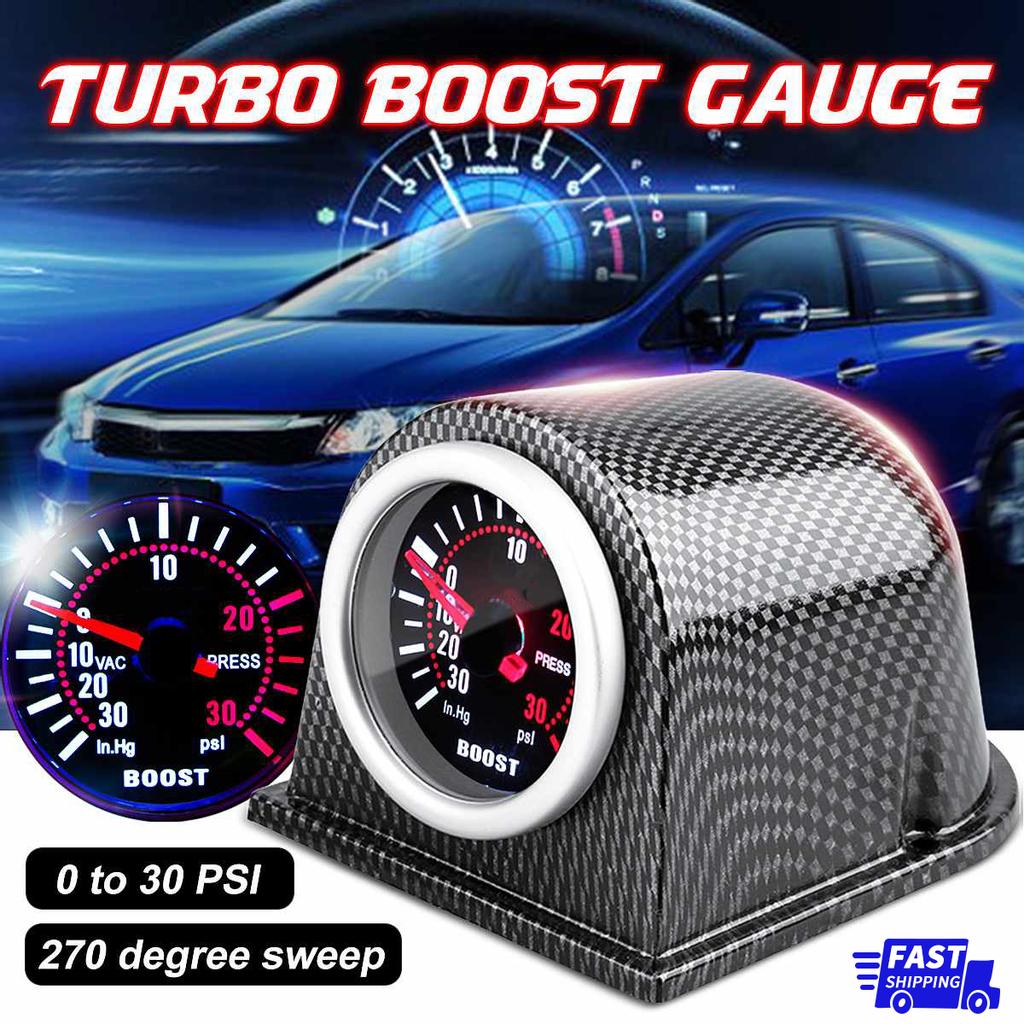 52Mm 30Psi bilinstrument trykkvakuumturbin turbo boosttrykkpeker