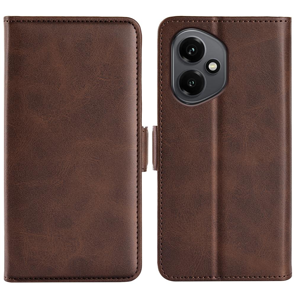 For Honor 400 5G (Global) Etui Kalveskinn Tekstur Lær Lommebok Telefondeksel