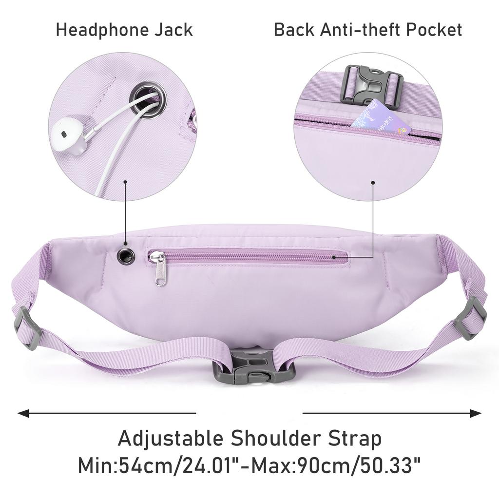 Waterproof Running Waist Bag Slim Sports Pouch Phone Case for Cycling Gym Jogging