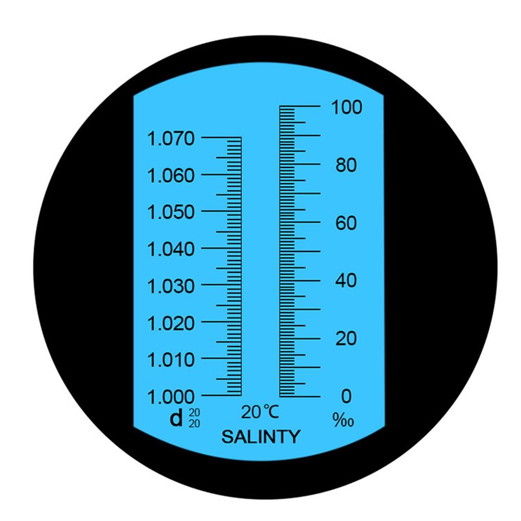 Salinity Refractometer Professional Automatic Temperature Compensation Salt Tester for Saltwater Pool Aquarium Pools