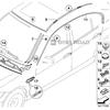 Front Upper Windshield Moulding Seal 51317166841 51317027077 Compatible with BMW E60 E61 525i 530i 545i 550i M5 2001-2010