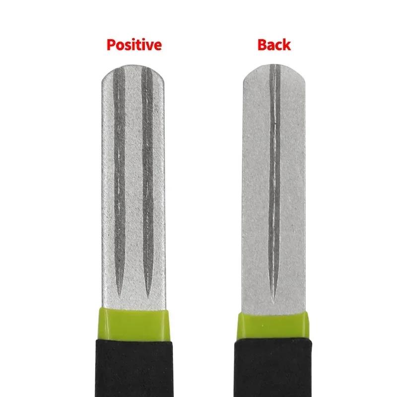 1PC Portable Outdoor Double Groove Fishing Hook Sharpening Hone Fishing Grinding Hook Sharpener Tools Fishing Accessories