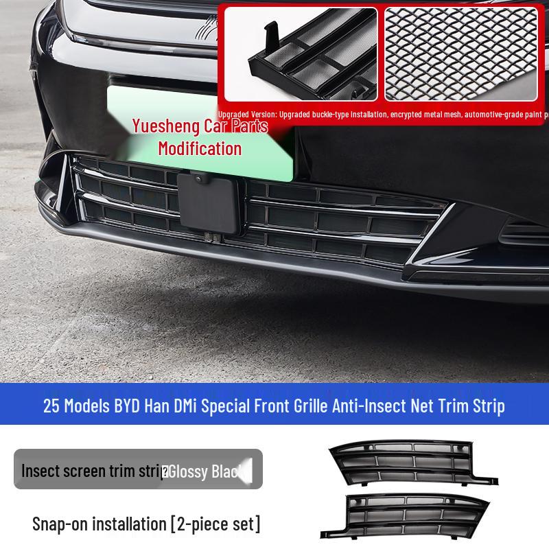 BYD Han DMI/EV Insect Net Grille Radiator Protection & Decoration for 25 Models