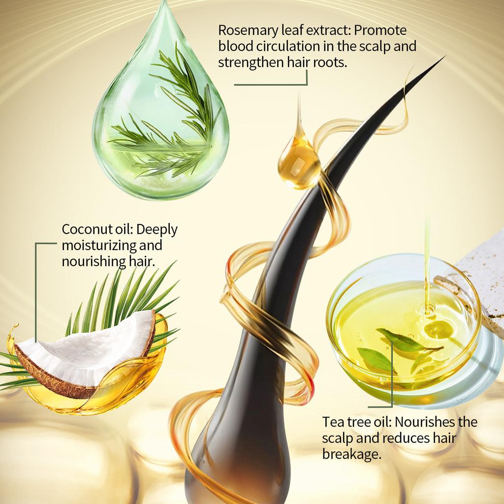 Jaysuing Rosemary Hair Mask For Moisturized And Smooth Frizzy Hair With Glossy Finish