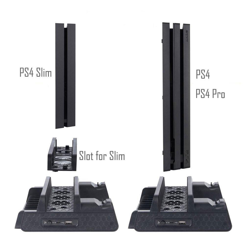 

TP4-882 Vertical Stand with Cooling Fan Controller Cooler Dual Charging Station for Sony Playstation PS4/PS4 Slim/PS4 Pro
