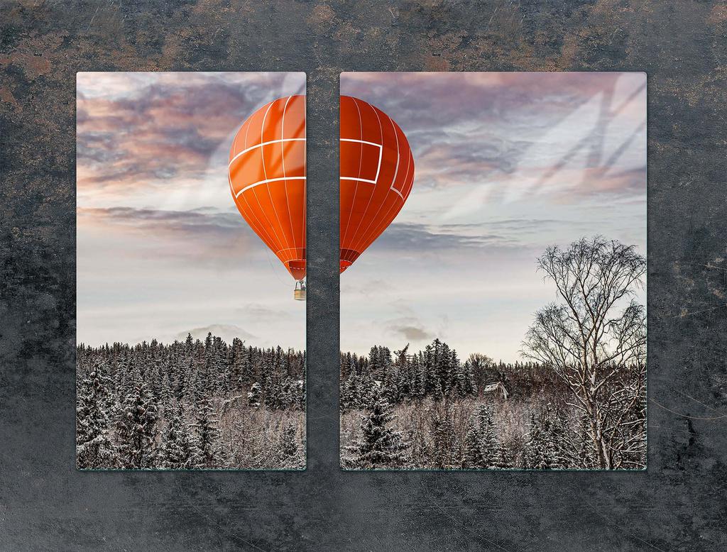 SZKLANA PŁYTA OCHRONNA NA KUCHENKĘ 70x52 BALON