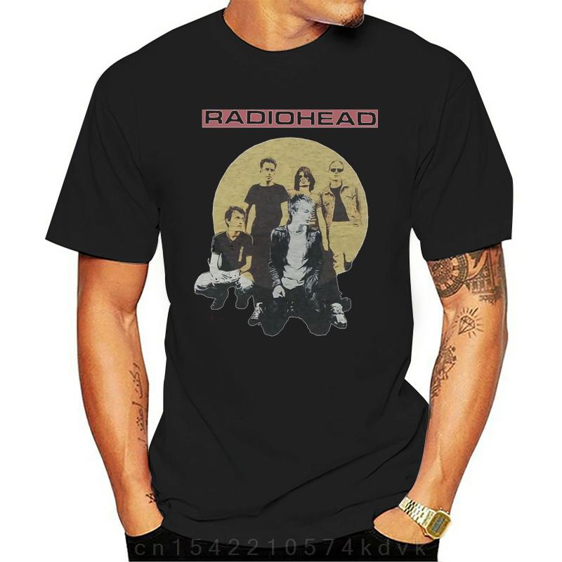 Summer Cotton T Shirt Radiohead Tshirt Unisex Unisex Fashion Short Sleeve TShirt Kids Hip Hop Tops Tees Rock Band Tshirt Music