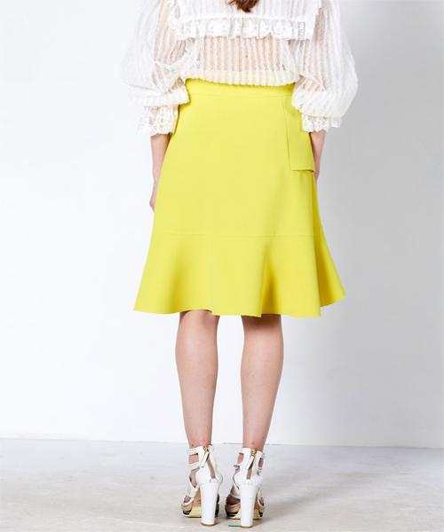 Greedius Ruffle Midi Skirt