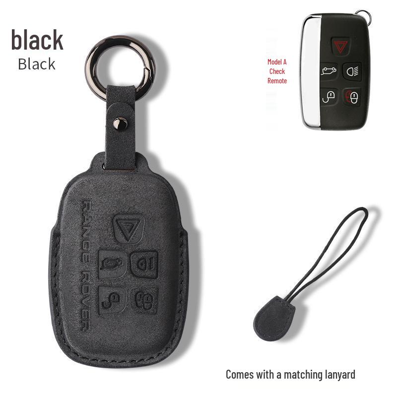 Nubuck Leather Key Case for Range Rover Models (Sport, Evoque, Defender, Discovery Sport, Velar, Freelander)