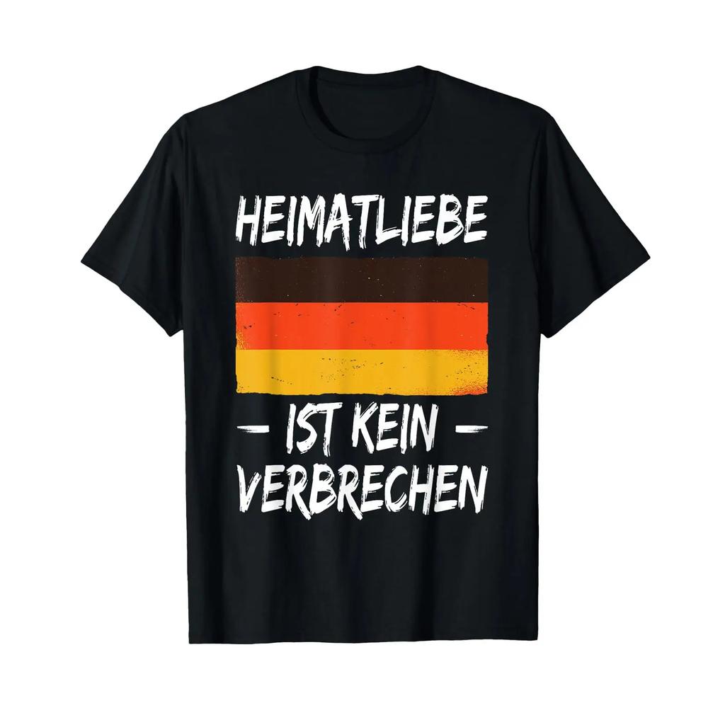 Heimatliebe Ist Kein Vercrime Gerunisexy Flag Patriot T Shirt Black S Vintage Washed Stylish Stretched Slightly Soft Streetwear