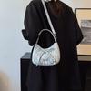 Solid Color 2026 New Large Capacity Bow Bags, Fashionable And Versatile Underarm Shoulder Bag, Casual Commuting Women'S Handbag