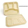 Eco-Friendly Corn Starch Biodegradable Disposable Food Containers with Lids