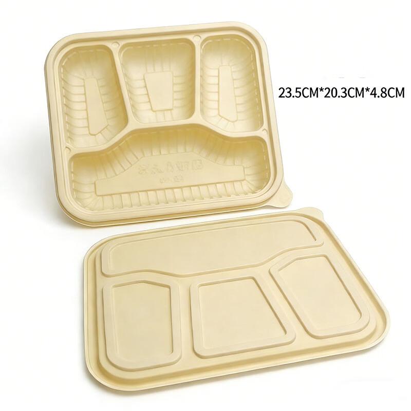 Eco-Friendly Corn Starch Biodegradable Disposable Food Containers with Lids
